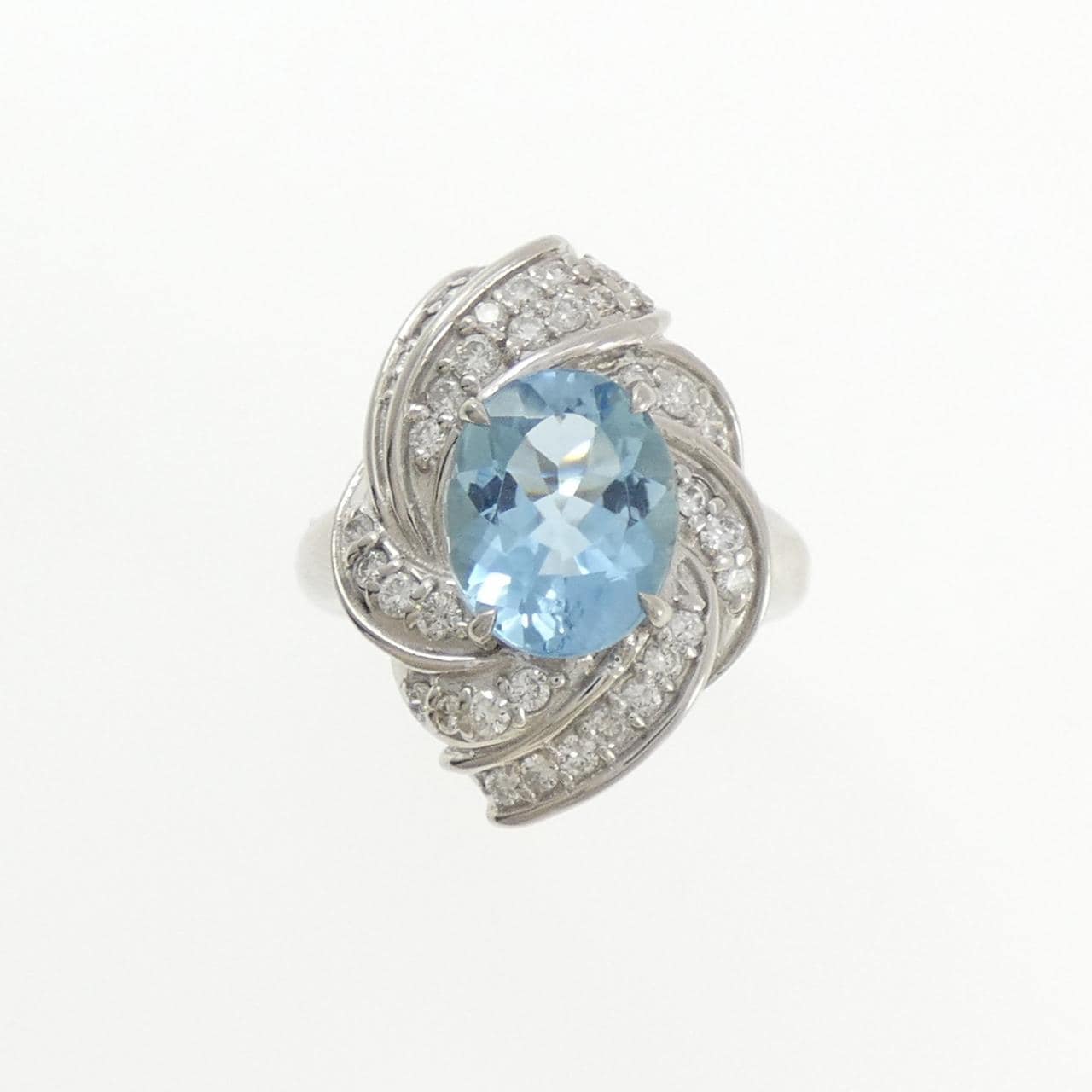PT900 アクアマリン リング 2.26CT