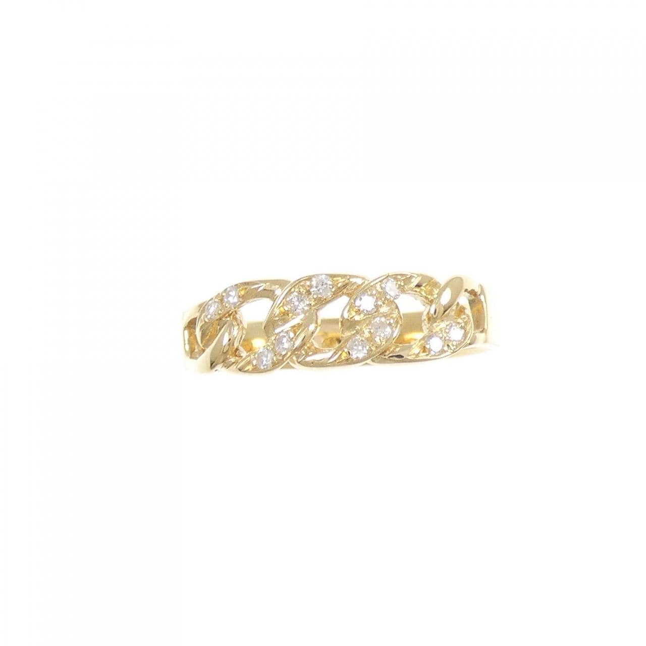 K18YG ダイヤモンド リング 0.12CT