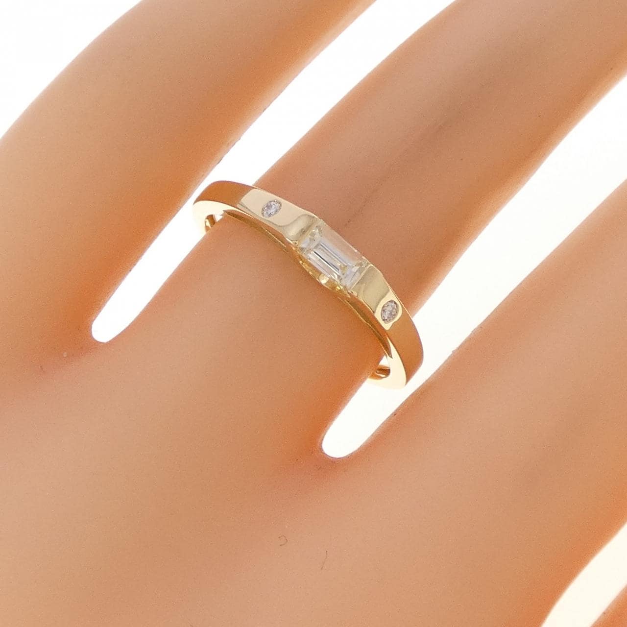 K18YG ダイヤモンド リング 0.25CT