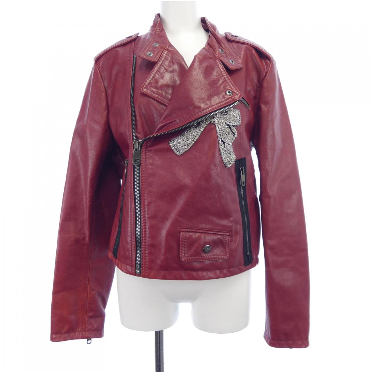 ドルチェアンドガッバーナ DOLCE&GABBANA レザーライダースジャケット