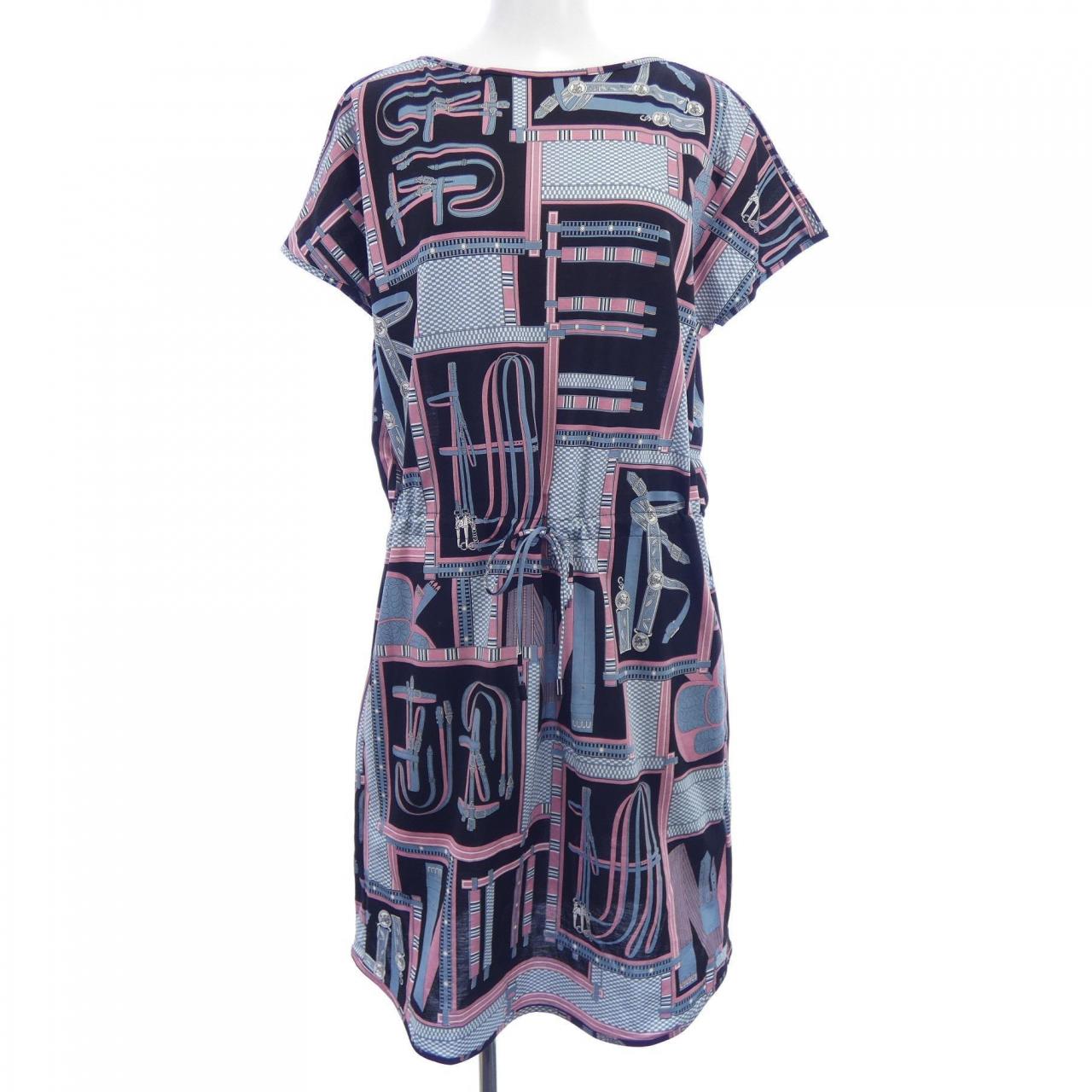 エルメス HERMES レトルエケストル LETTRES EQUESTRES 4H4523DS カットワンピース