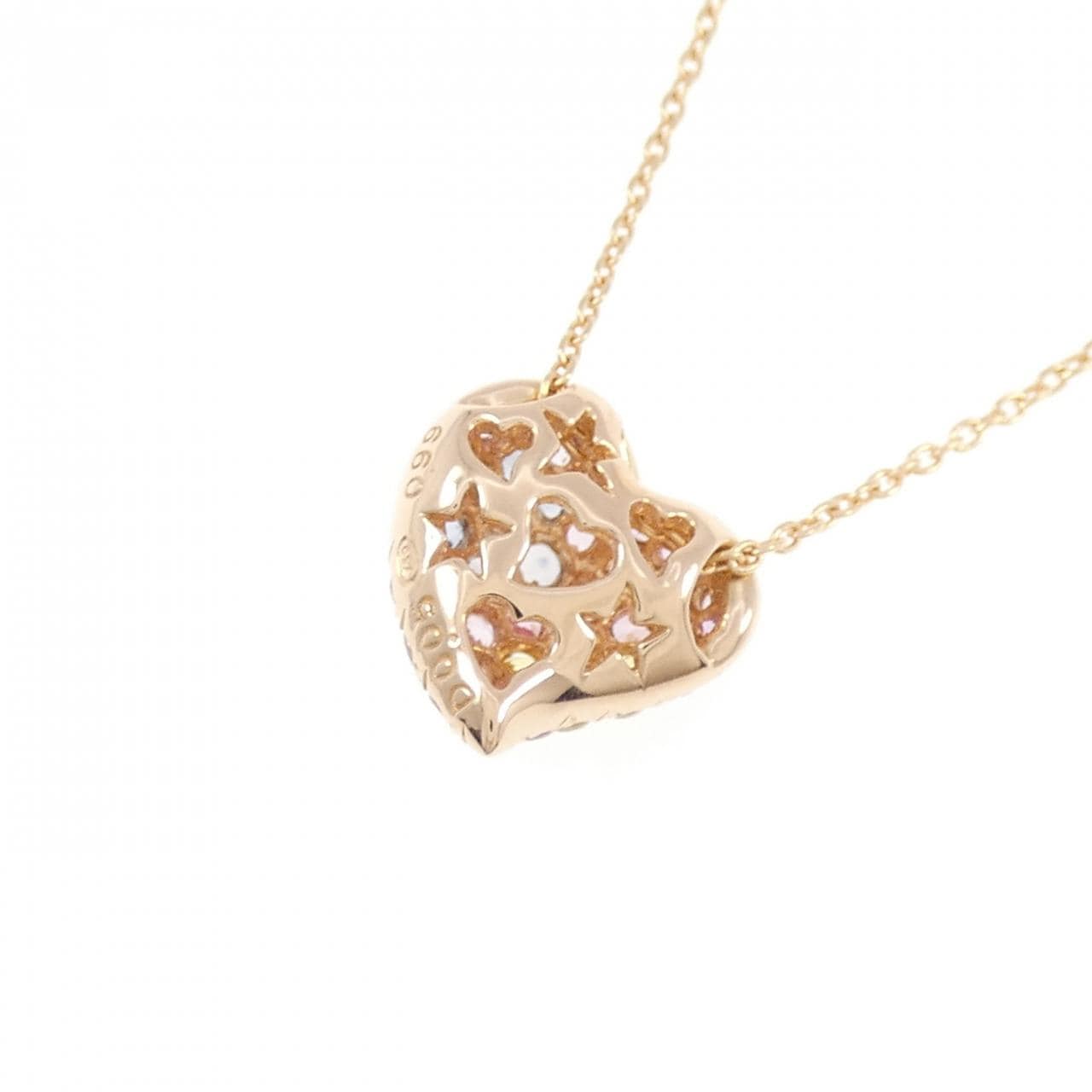 K18PG愛心藍寶石項鏈0.99CT