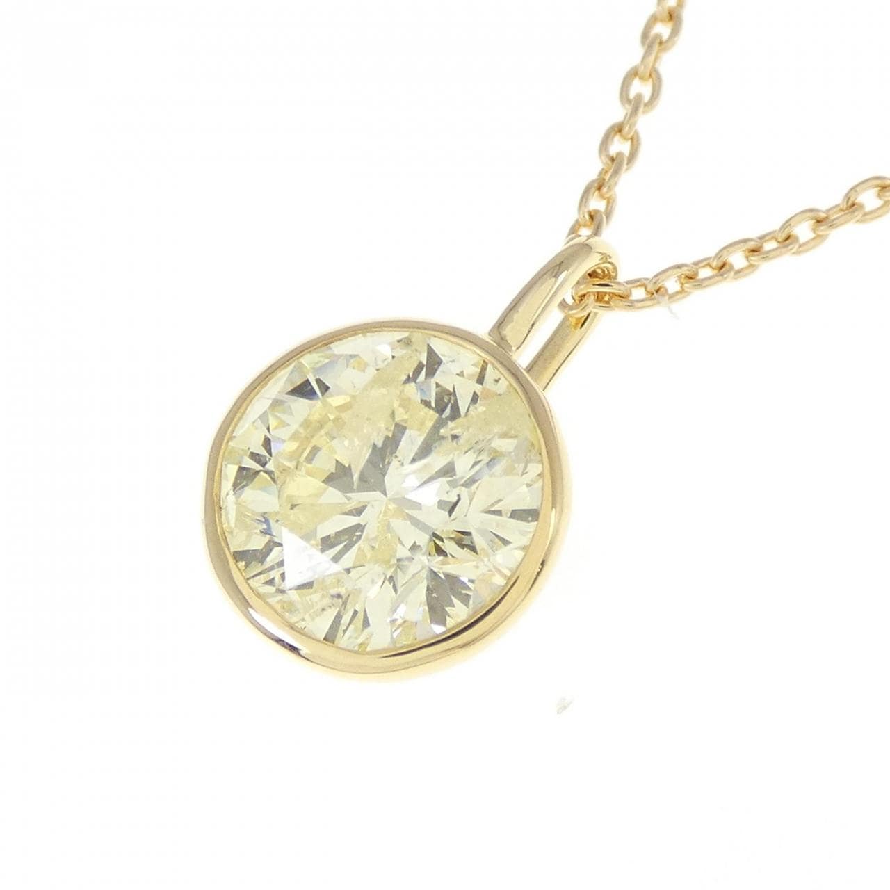 [Remake] K18YG Diamond Necklace 2.049CT LY I1 Good