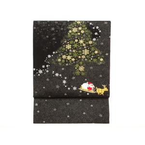 【新品】名古屋帯　クリスマス柄