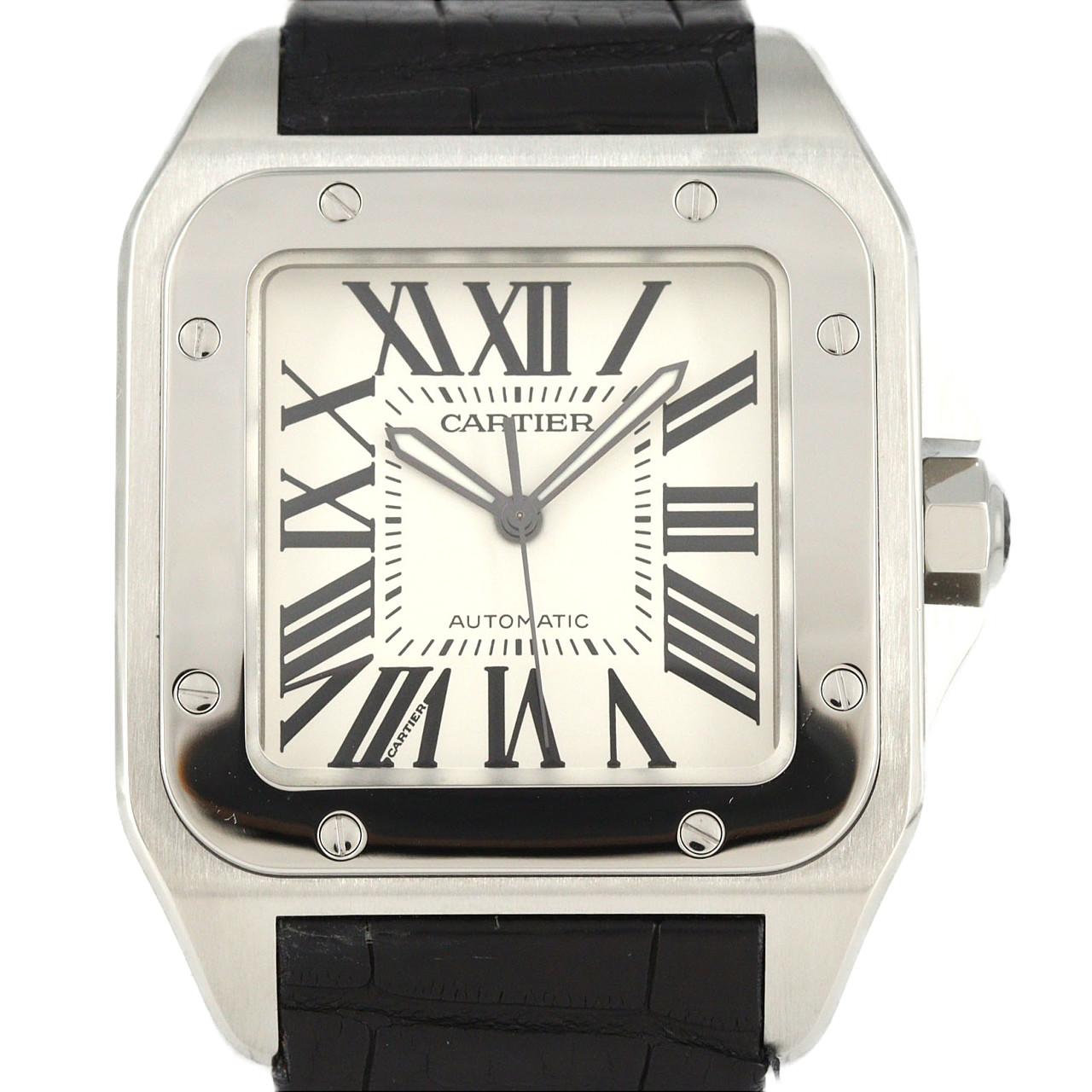 カルティエ サントス100 LM W20073X8 SS 自動巻
