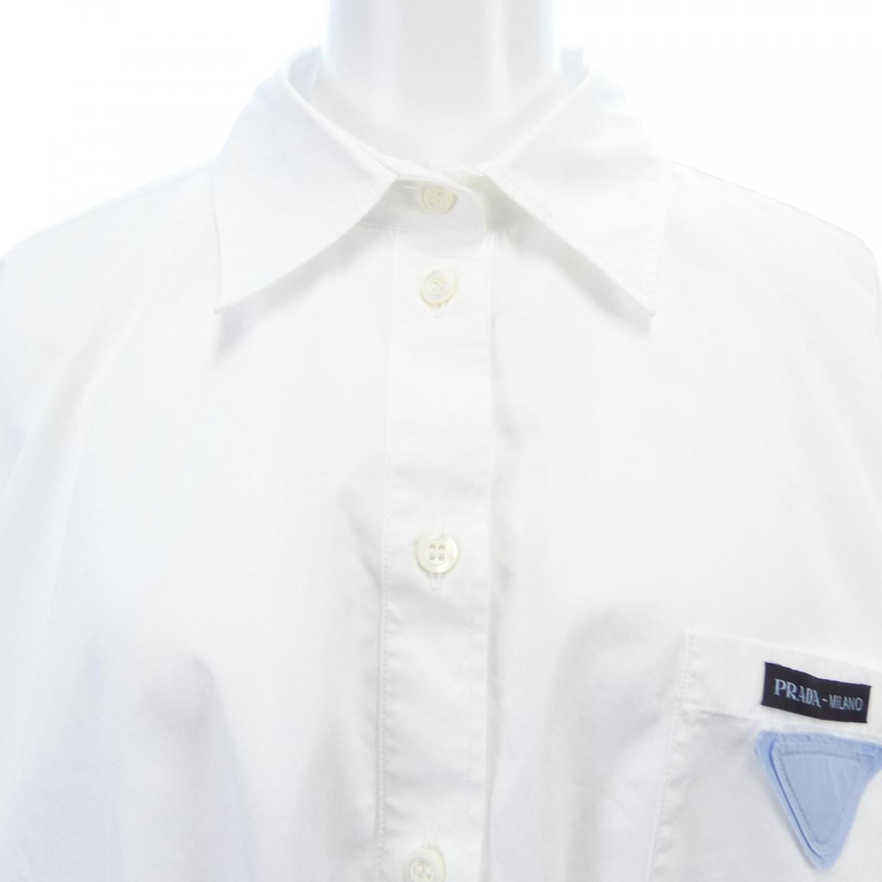プラダ PRADA エンブロイダリー ポプリン シャツ P439GR S231 1227 シャツ