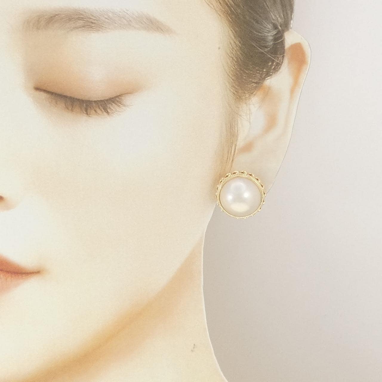 K18YG マベパール ピアス