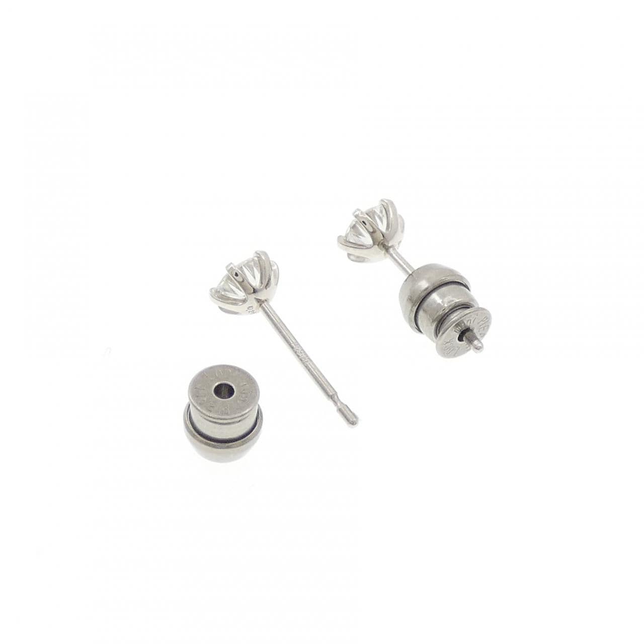 【リメイク】PT900/ST ダイヤモンド ピアス 0.253CT 0.257CT E VS2 Good