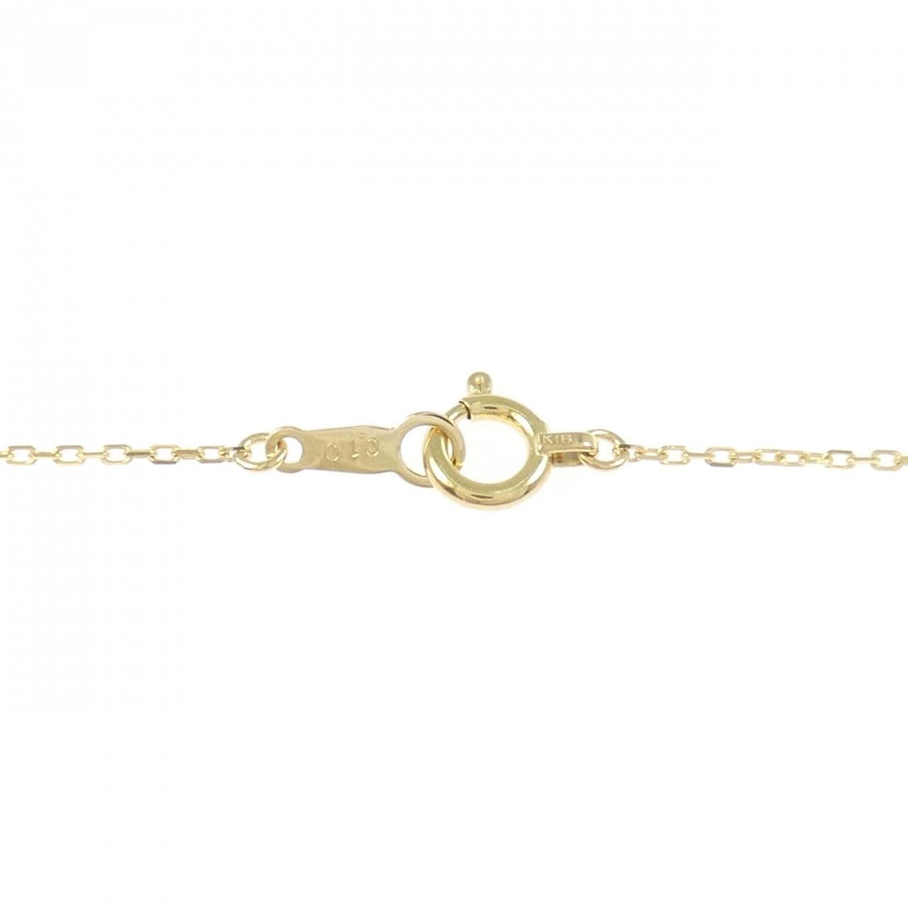 K18YG ダイヤモンド ネックレス 0.10CT