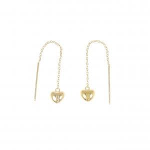 K18YG ハート ピアス