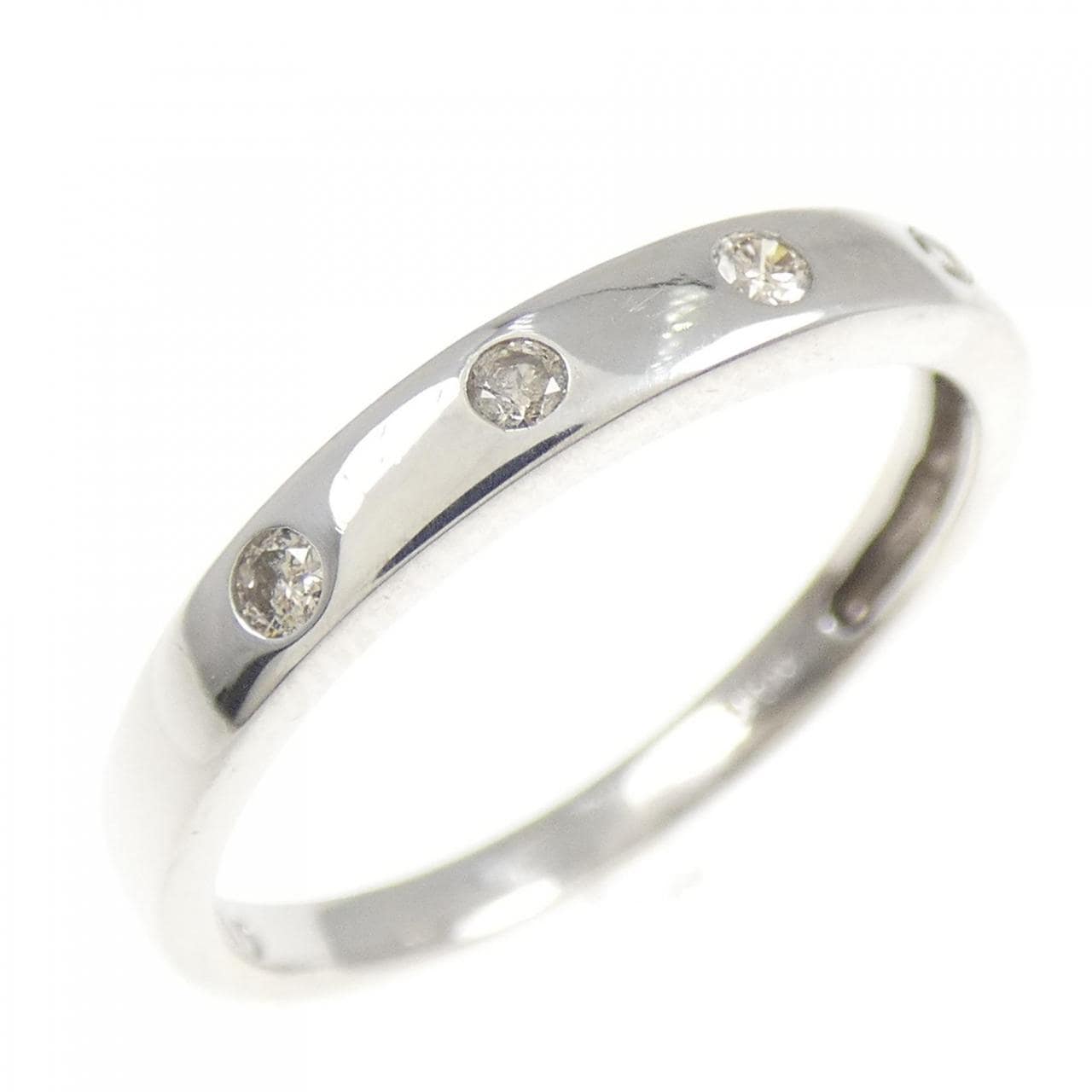 K10WG ダイヤモンド リング 0.10CT