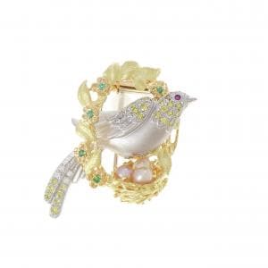 梶光夫 カラーストーン ブローチ