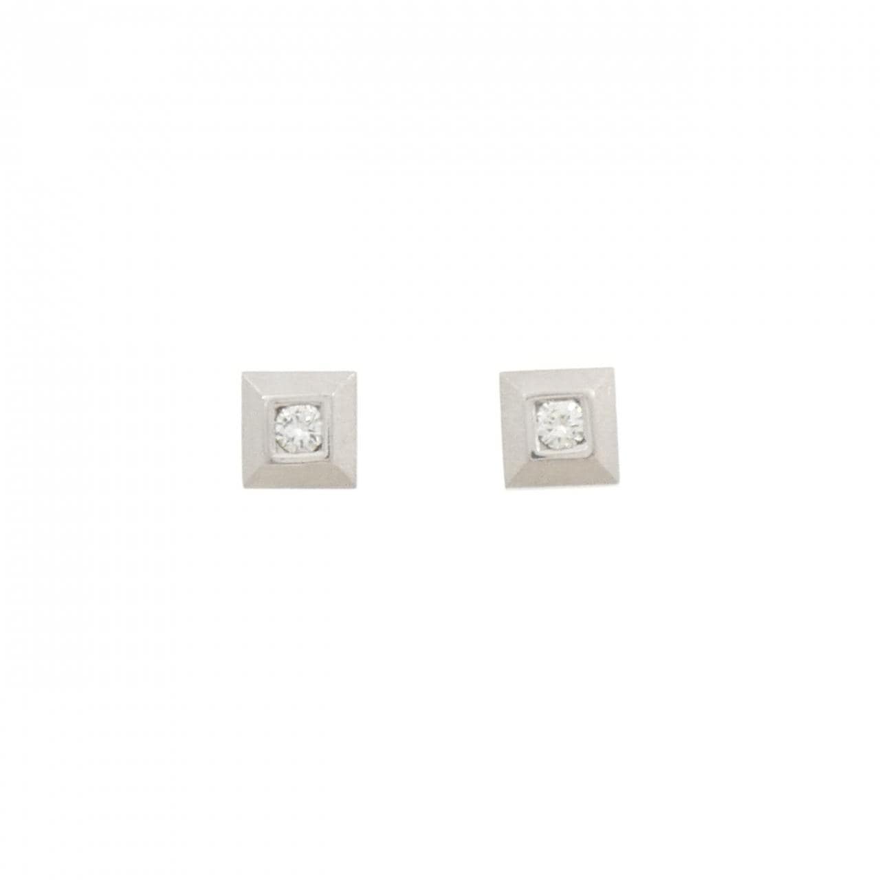 K14WG ダイヤモンド ピアス 0.26CT