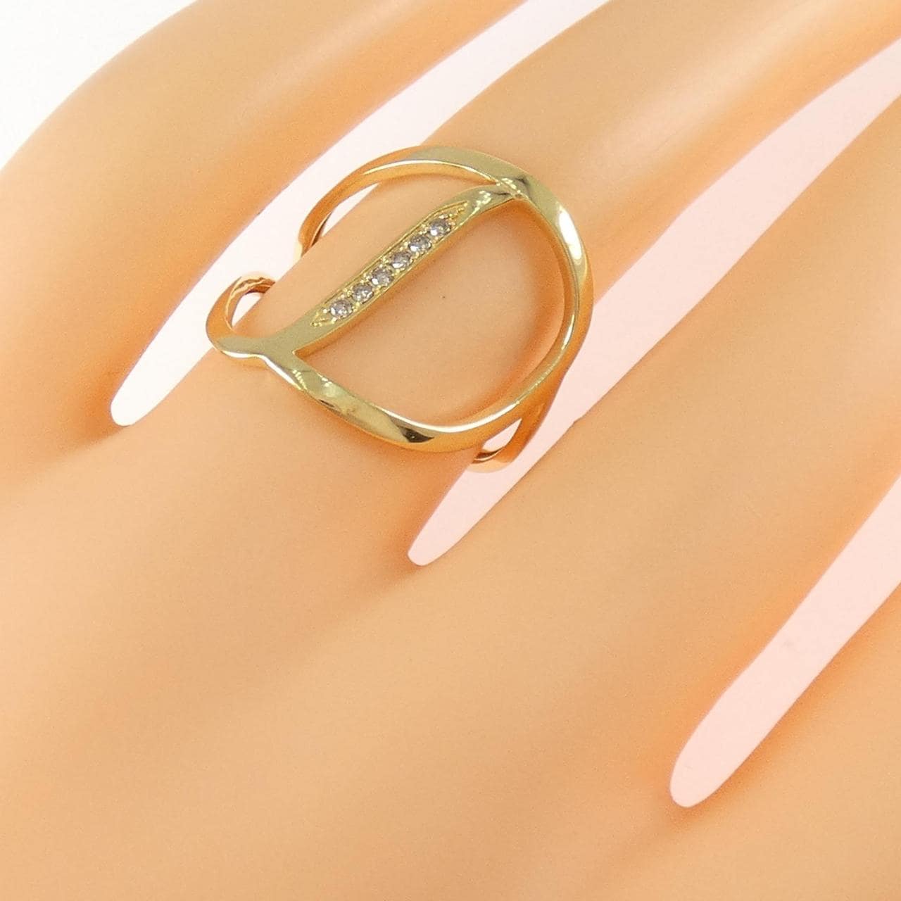 K18YG ダイヤモンド リング 0.05CT