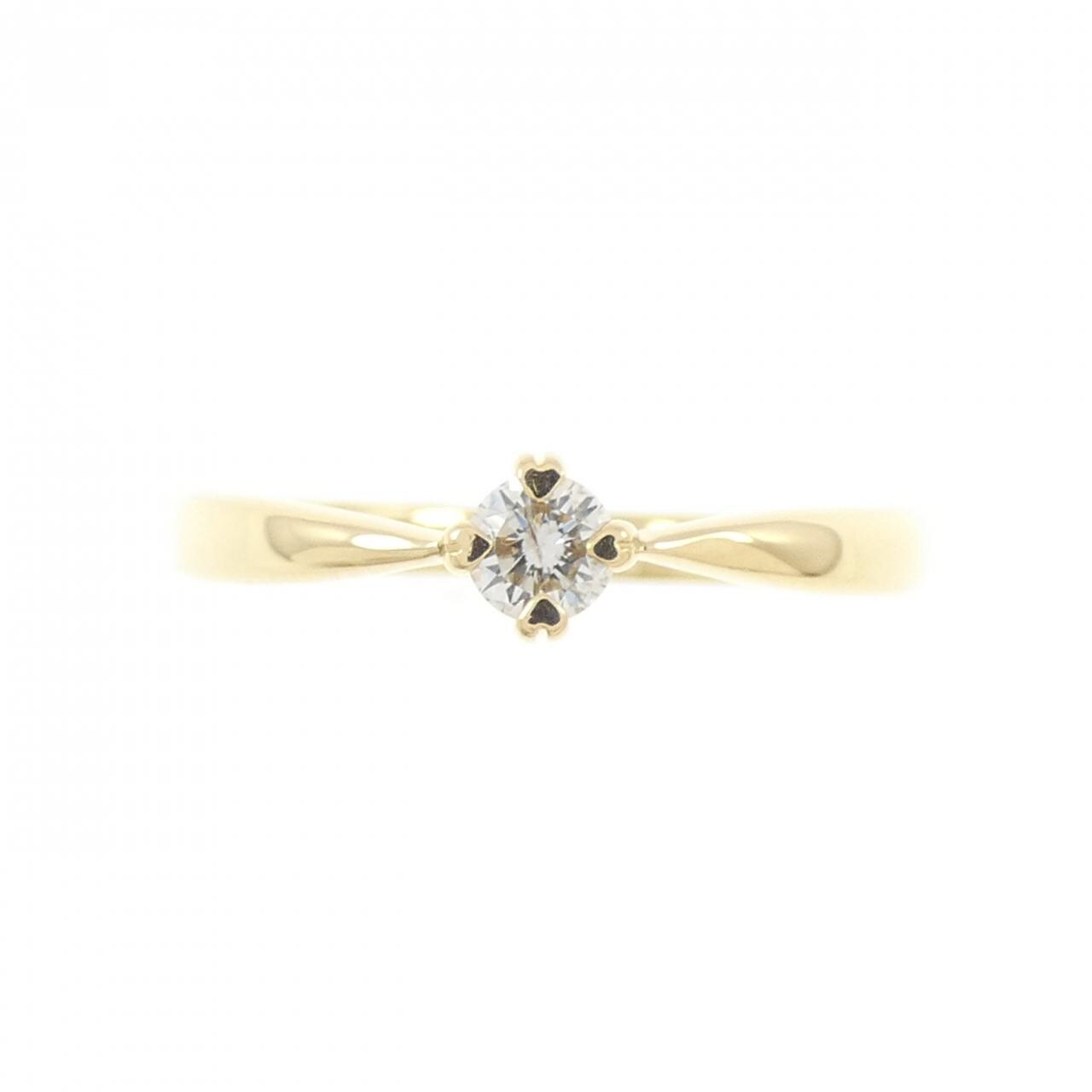 K18YG ダイヤモンド リング 0.1CT