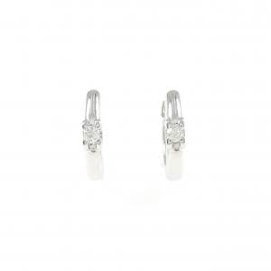 K18WG ダイヤモンド ピアス 0.10CT