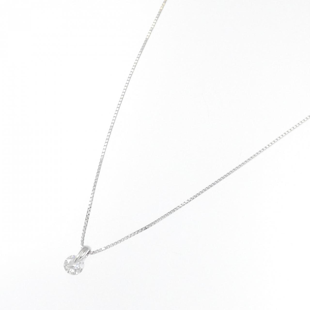 PT900/PT850 ソリティア ダイヤモンド ネックレス 0.272CT
