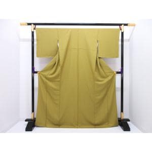 【未使用品】色無地　寿光織　片喰