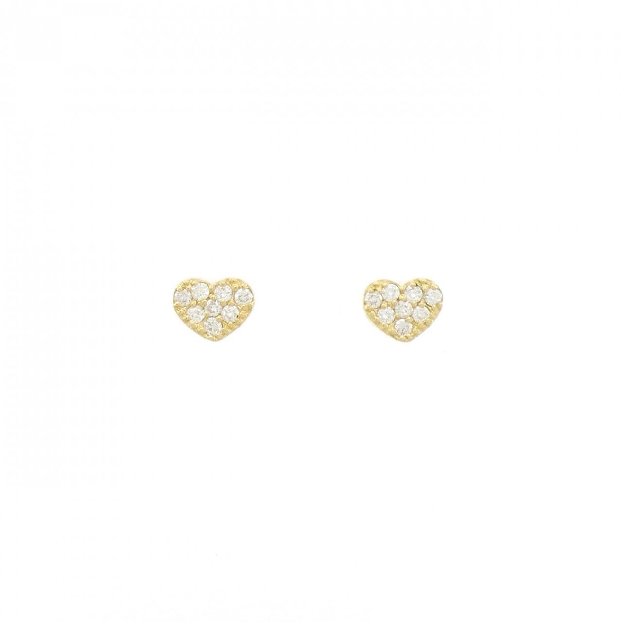 PONTE VECCHIO Heart Diamond Earrings 0.14CT