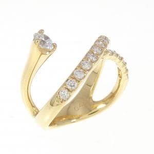 K18YG ダイヤモンド リング 0.46CT
