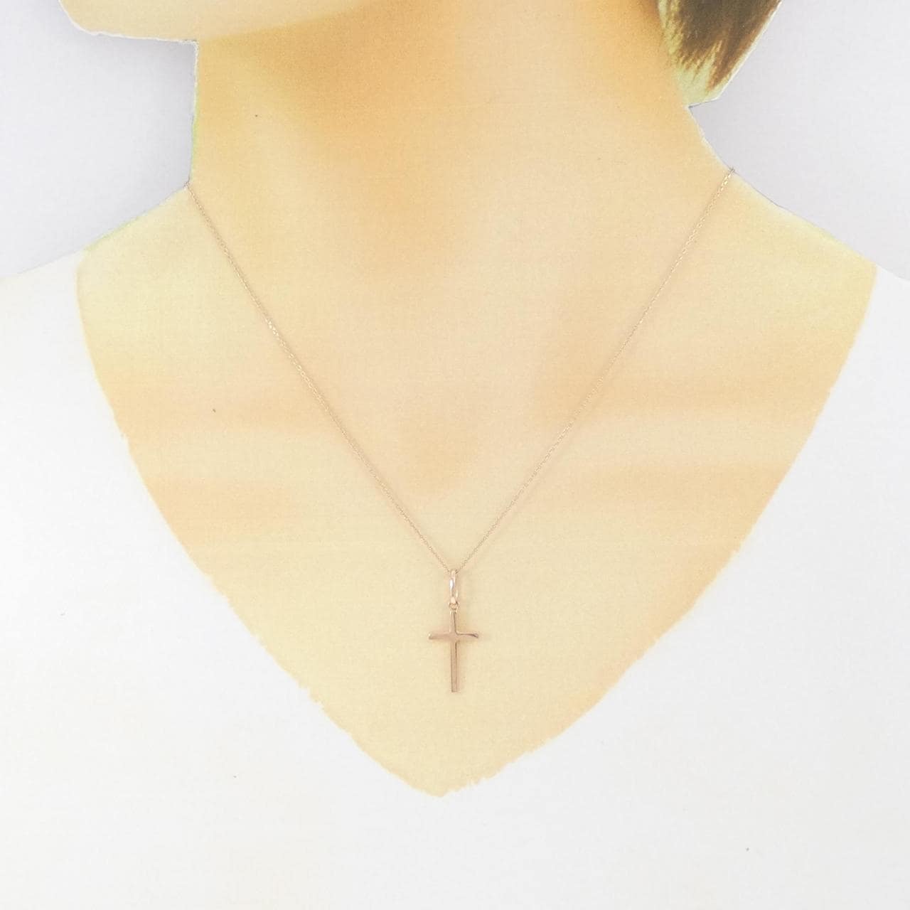 K10PG Cross Necklace