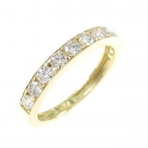 K18YG ハーフエタニティ ダイヤモンド リング 0.50CT