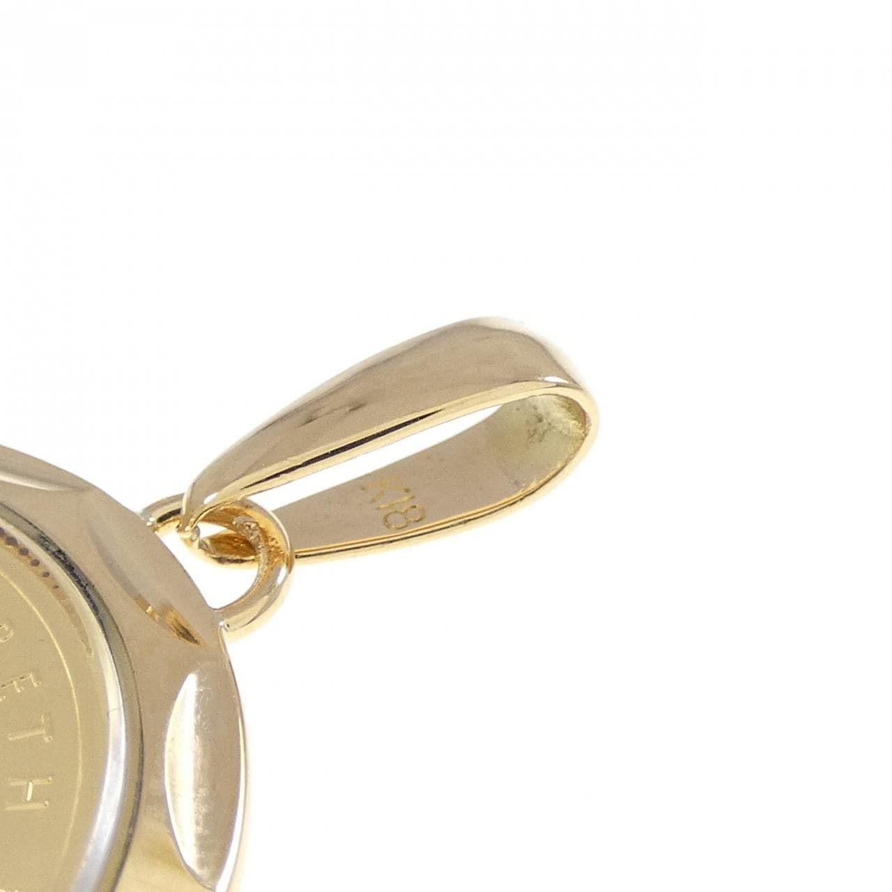 K18YG(枠) コイン ペンダント