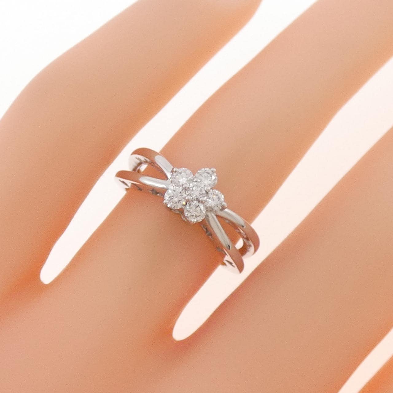 ポンテヴェキオ フラワー リング 0.30CT