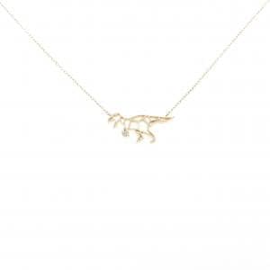 K10YG ダイナソー ダイヤモンド ネックレス 0.01CT
