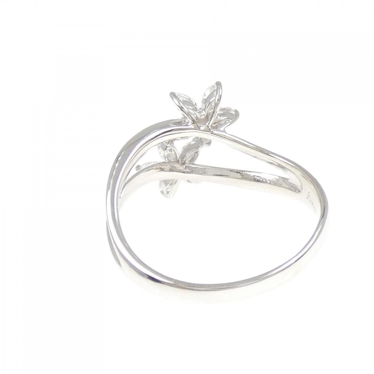 PT900 フラワー ダイヤモンド リング 0.50CT