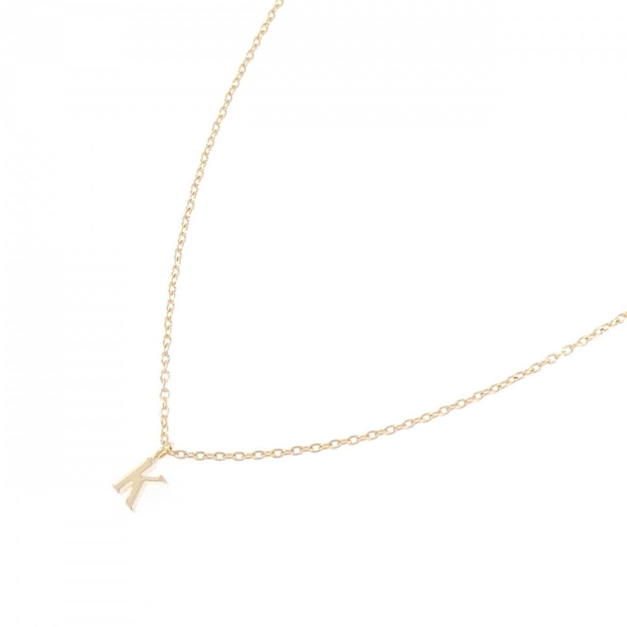 ドレス ア ドレス K18YG イニシャル ネックレス