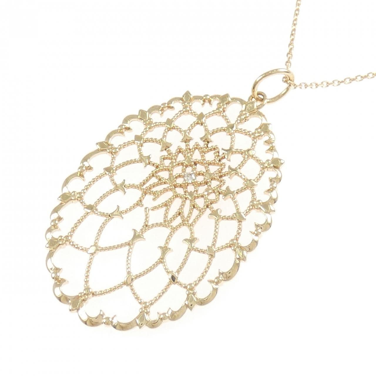 アガット ダイヤモンド ネックレス 0.014CT