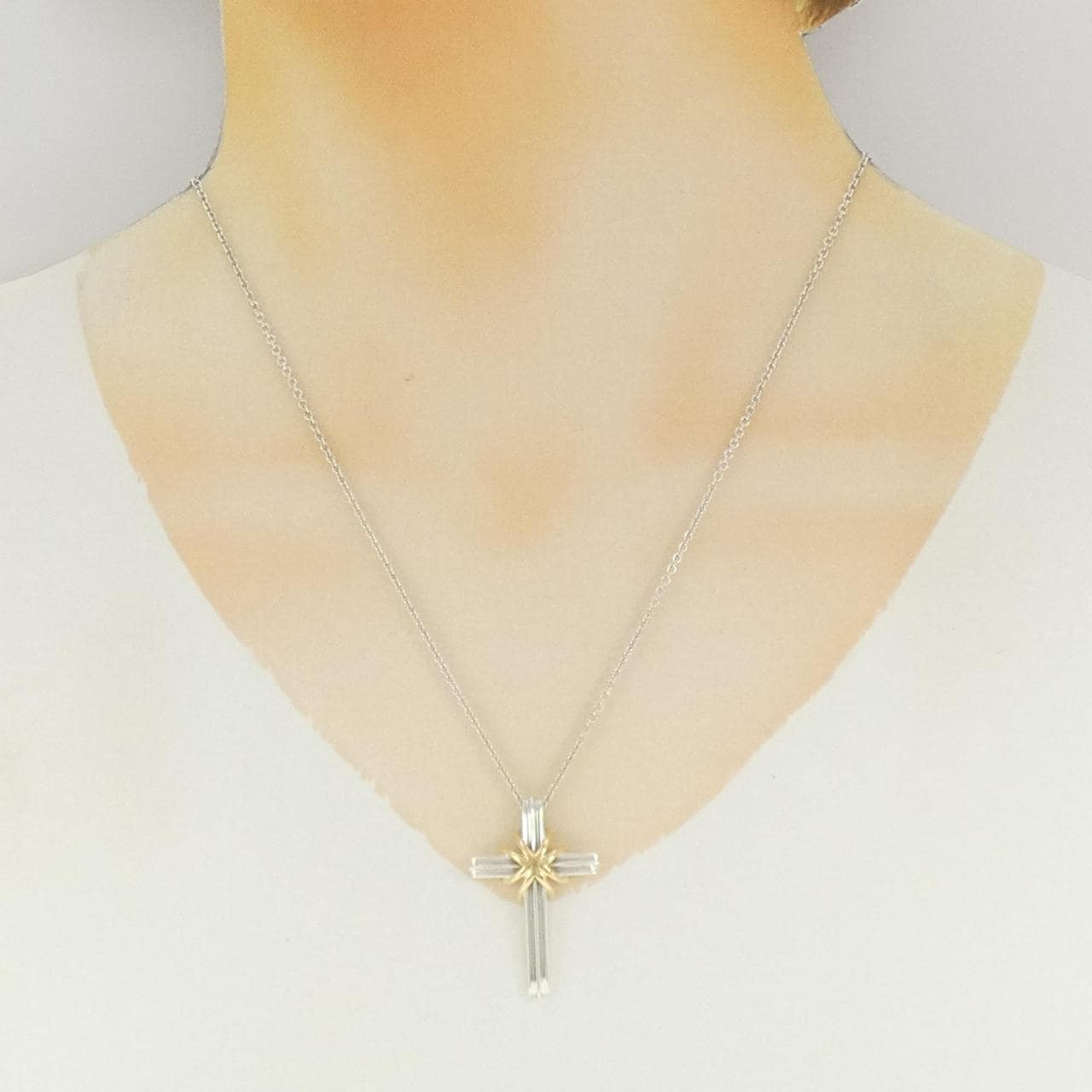 【ヴィンテージ】ティファニー 925/750YG ネックレス