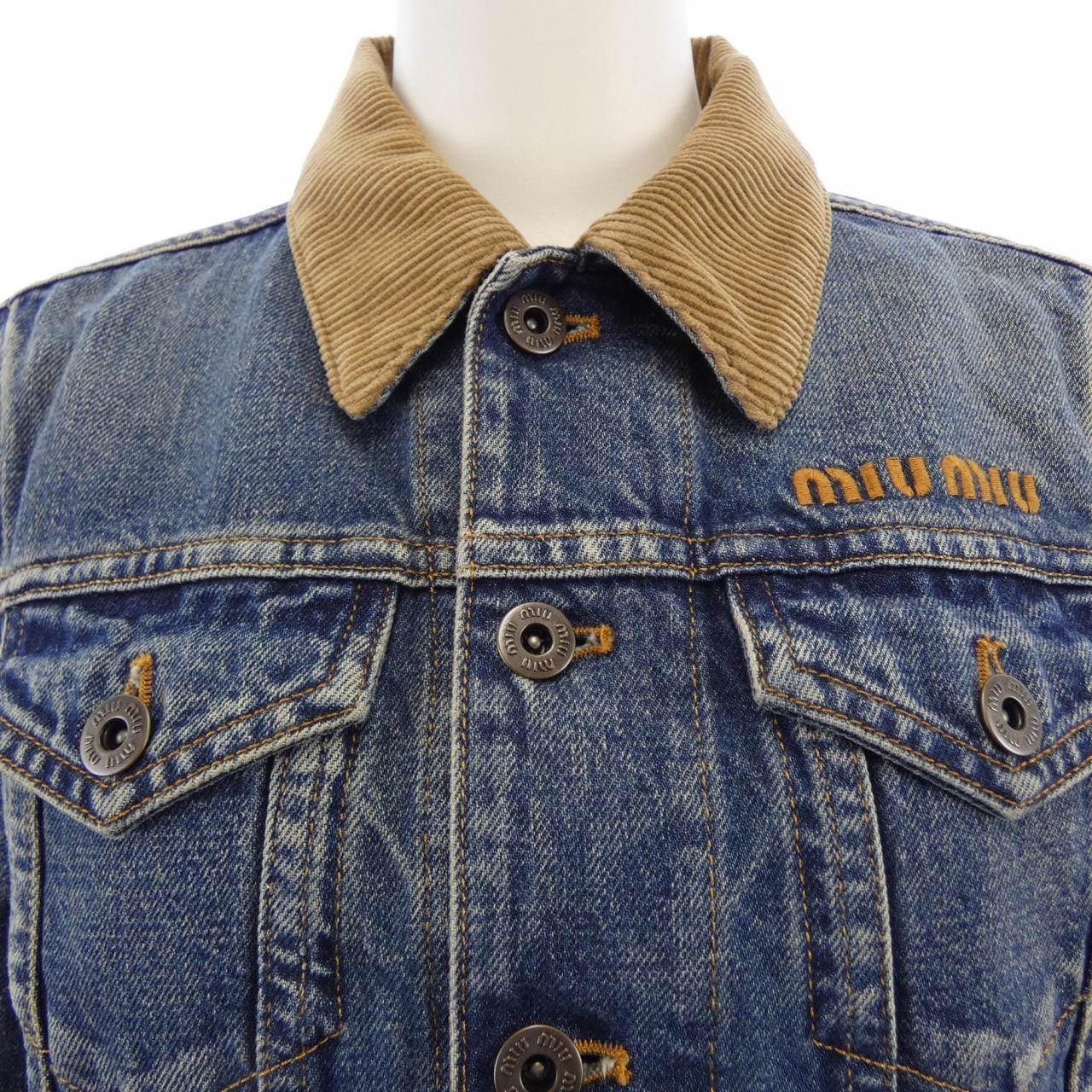 ミュウミュウ MIU MIU GWB235 SOOO 1567 デニムジャケット