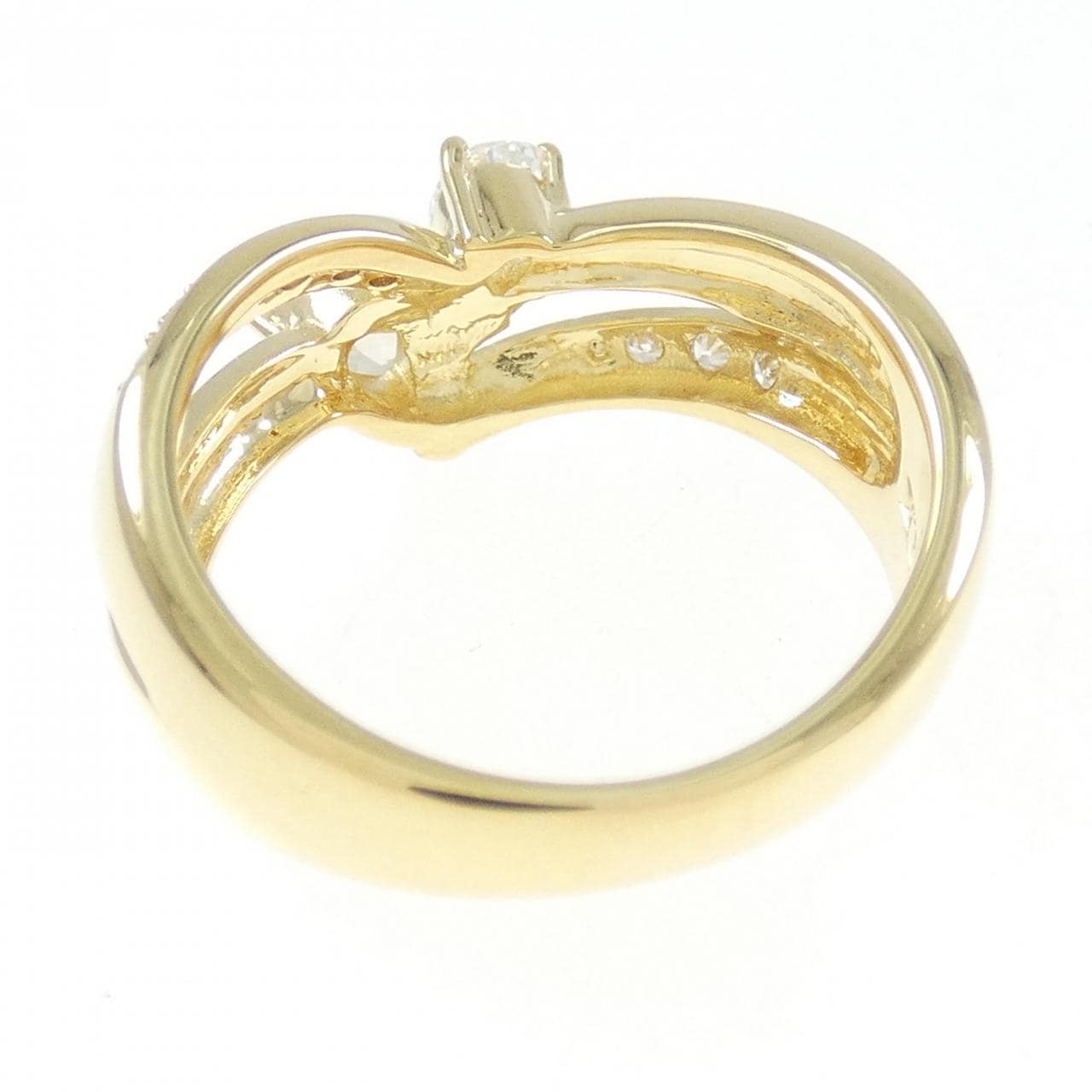 K18YG ダイヤモンド リング 0.64CT