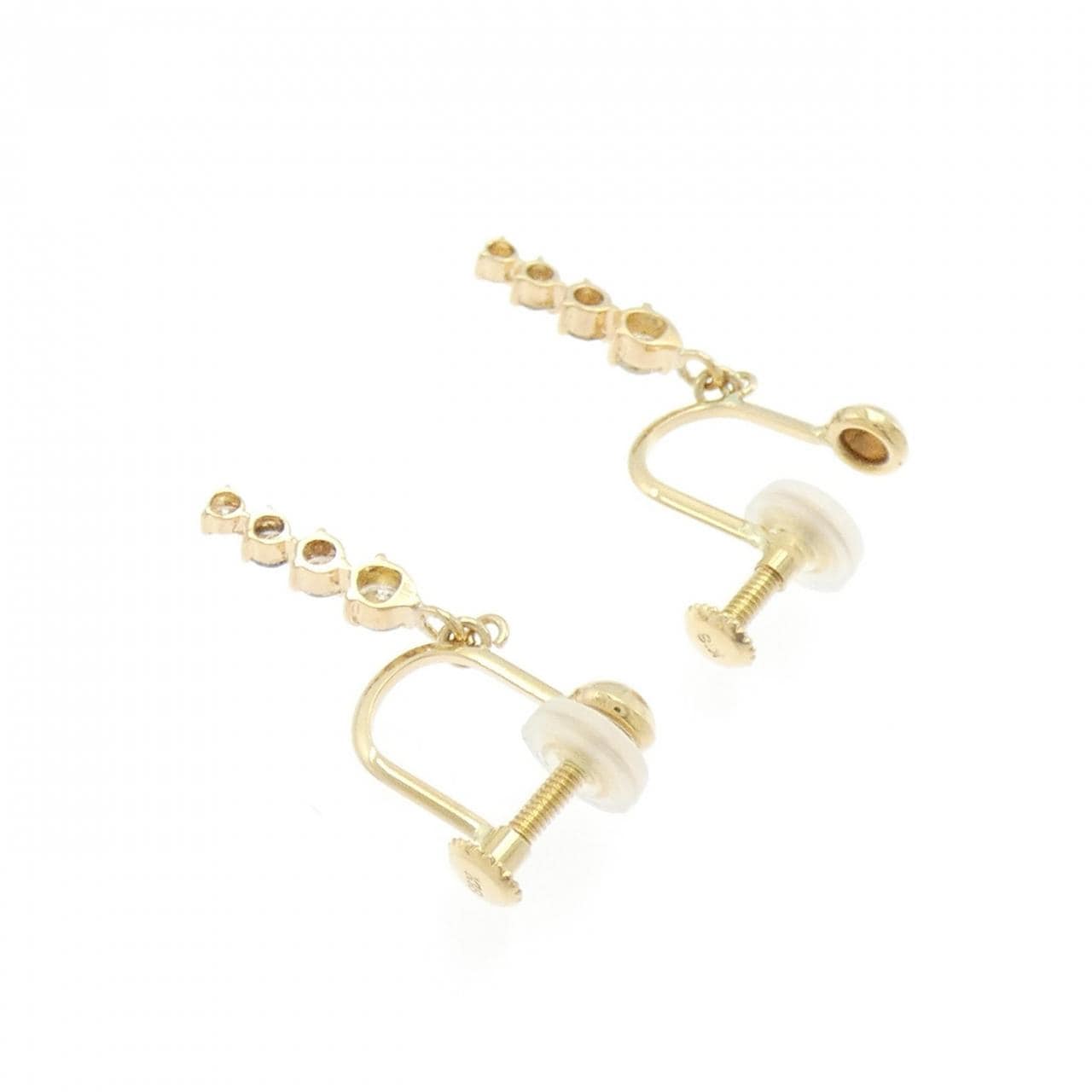 K18YG钻石耳夹0.30CT