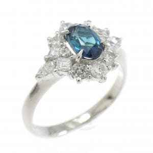 PT900 インディゴトルマリン リング 0.46CT