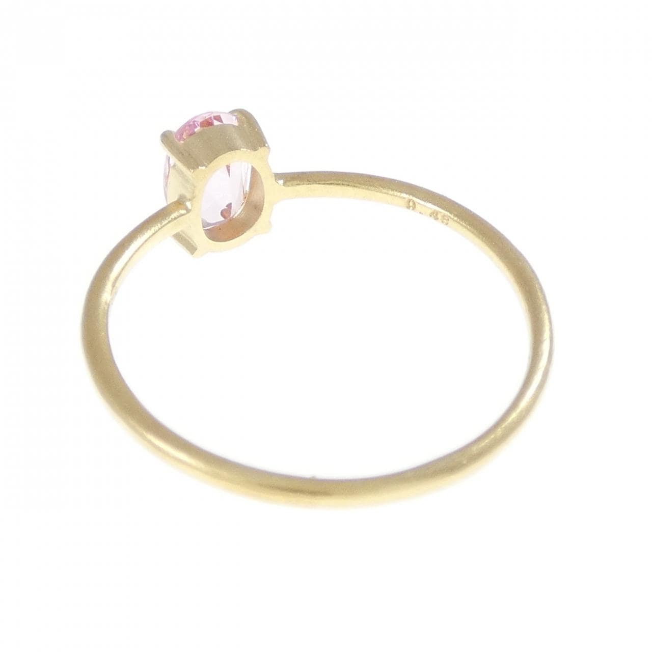 K18YG モルガナイト リング 0.48CT
