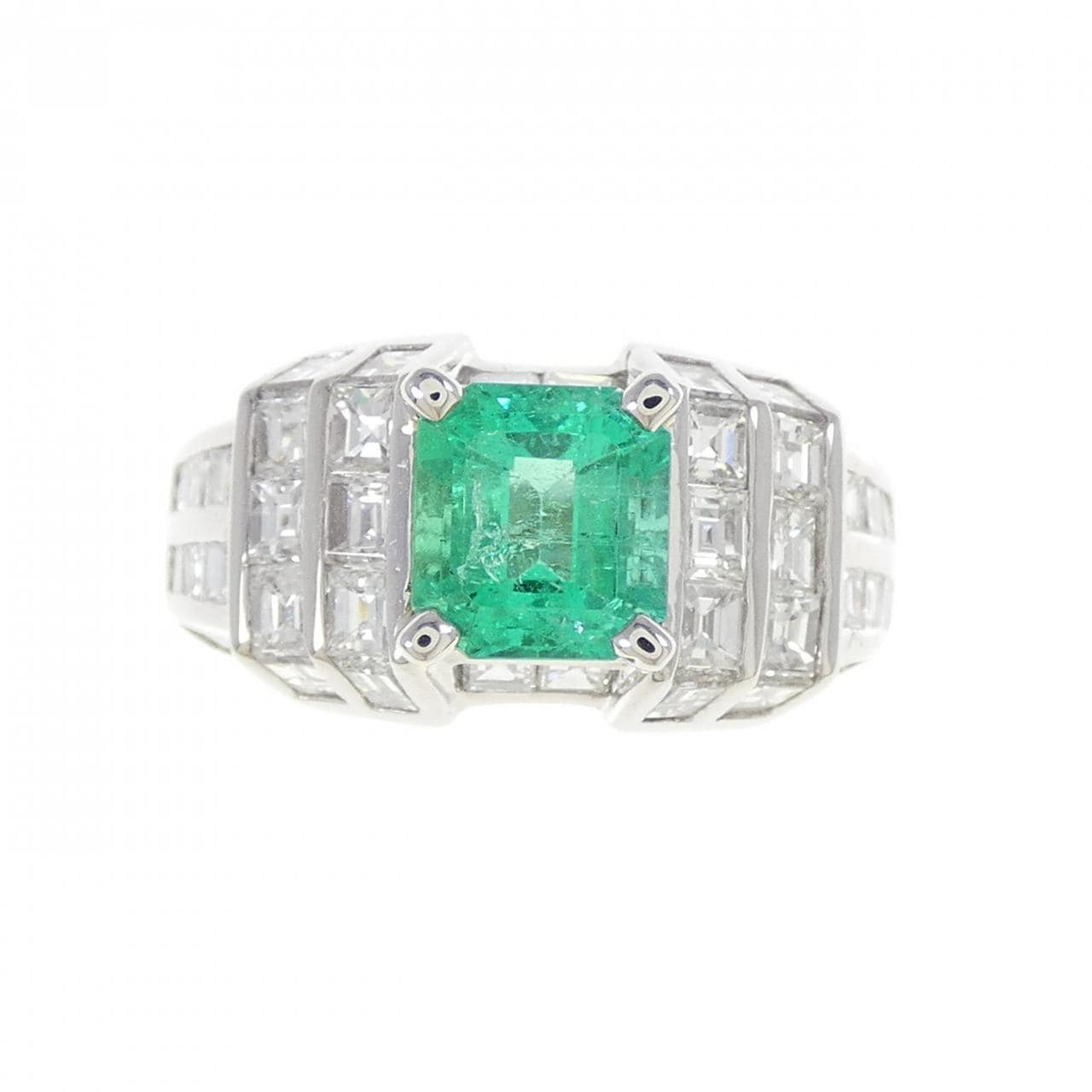 PT900 エメラルド リング 1.26CT