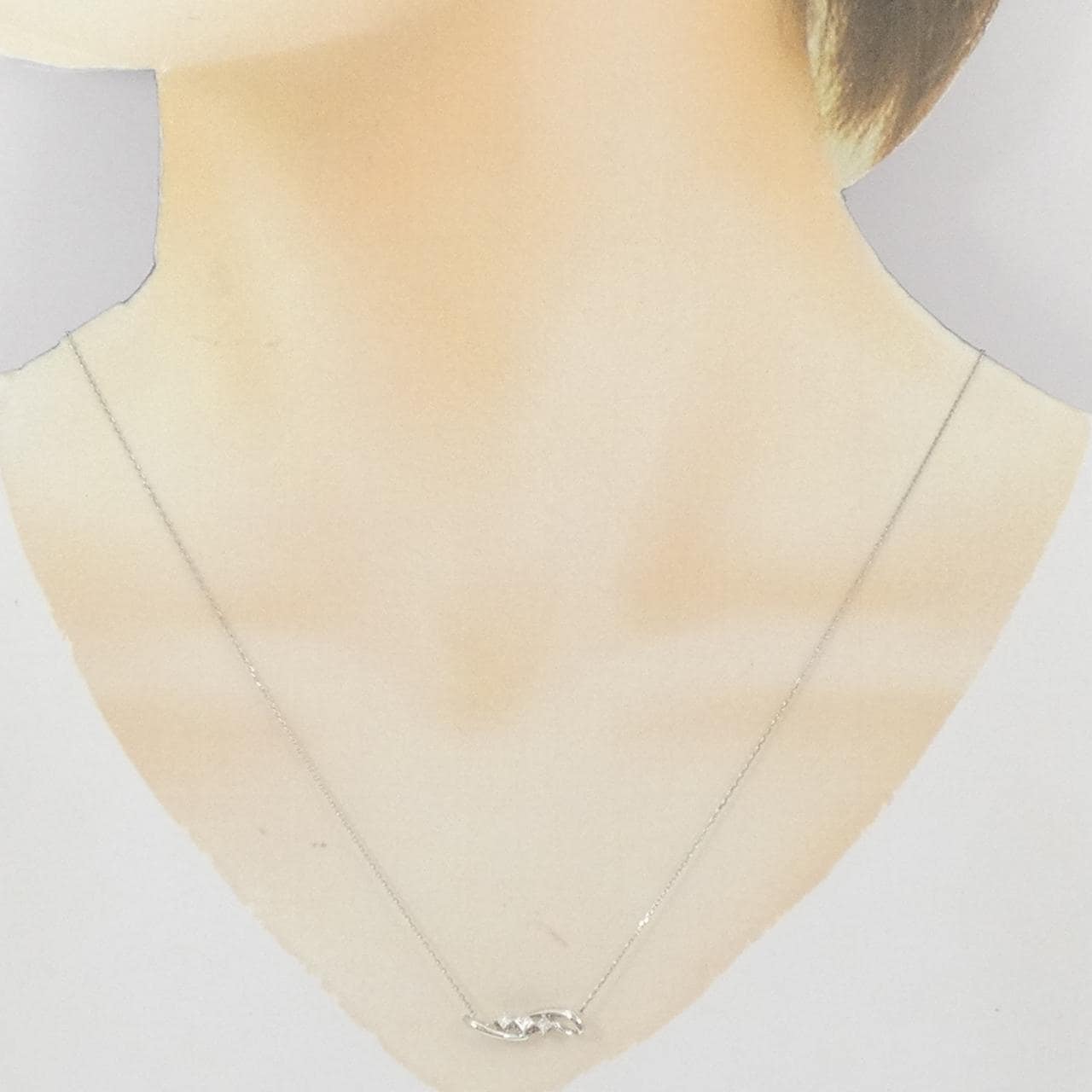 PT950/PT850 ダイヤモンド ネックレス 0.11CT