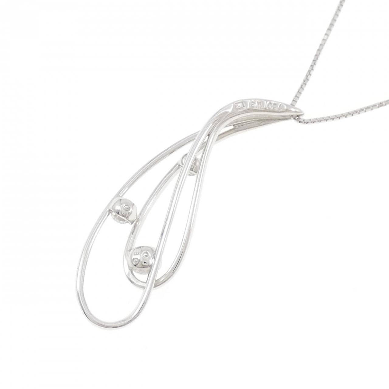 750WG ダイヤモンド ネックレス 0.30CT