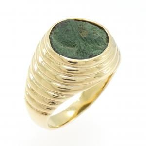 ブルガリ 750YG/ブロンズ リング