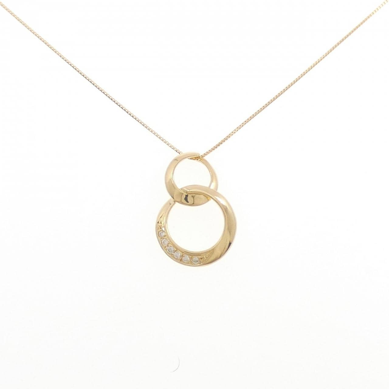 K18YG ダイヤモンド ネックレス 0.06CT