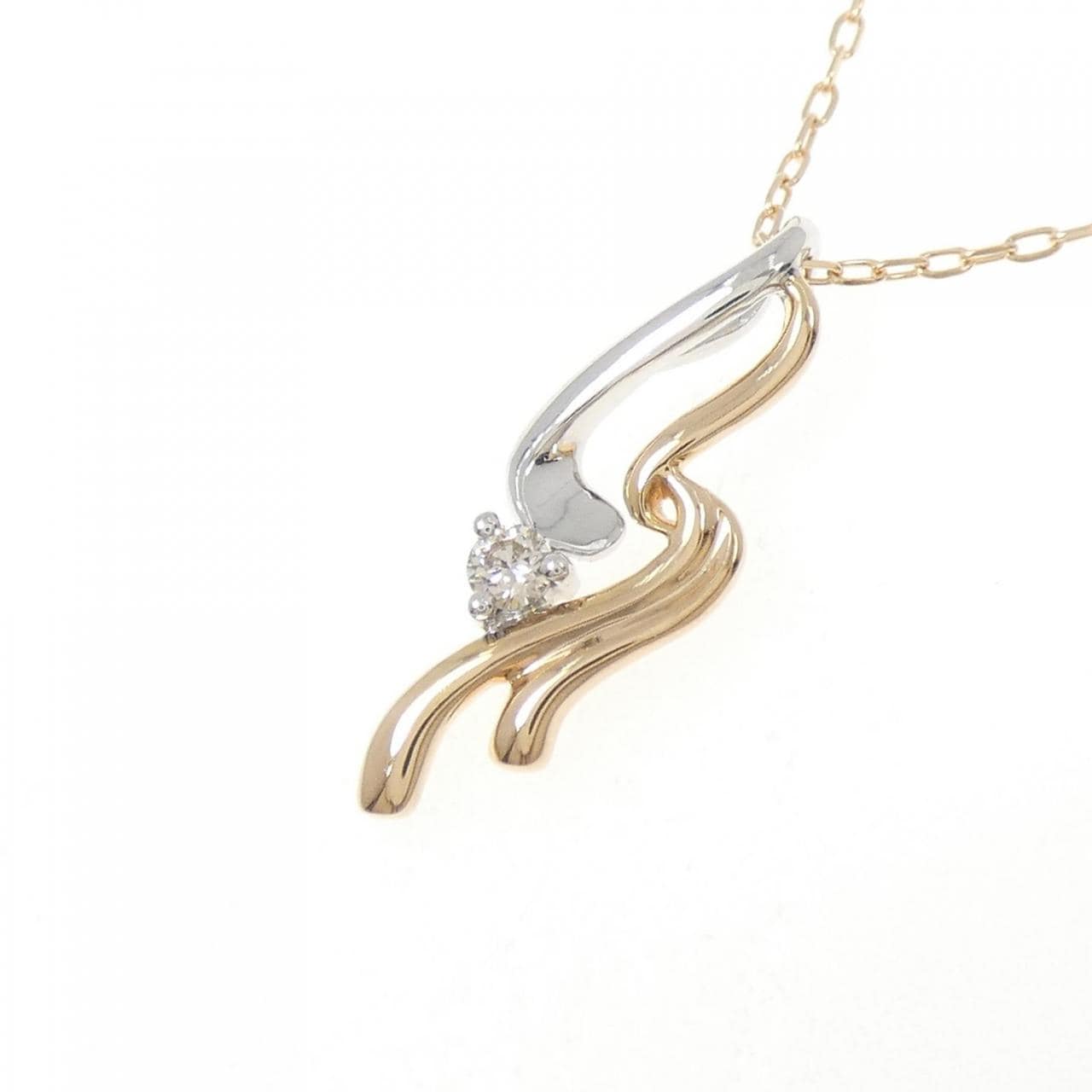 K18PG/K18WG ダイヤモンド ネックレス 0.06CT