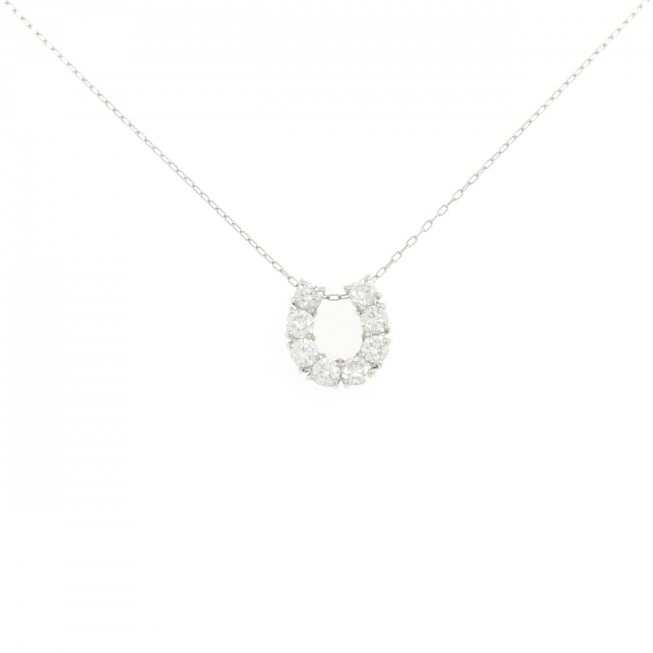 PT900/PT850 ホースシュー ダイヤモンド ネックレス 0.50CT