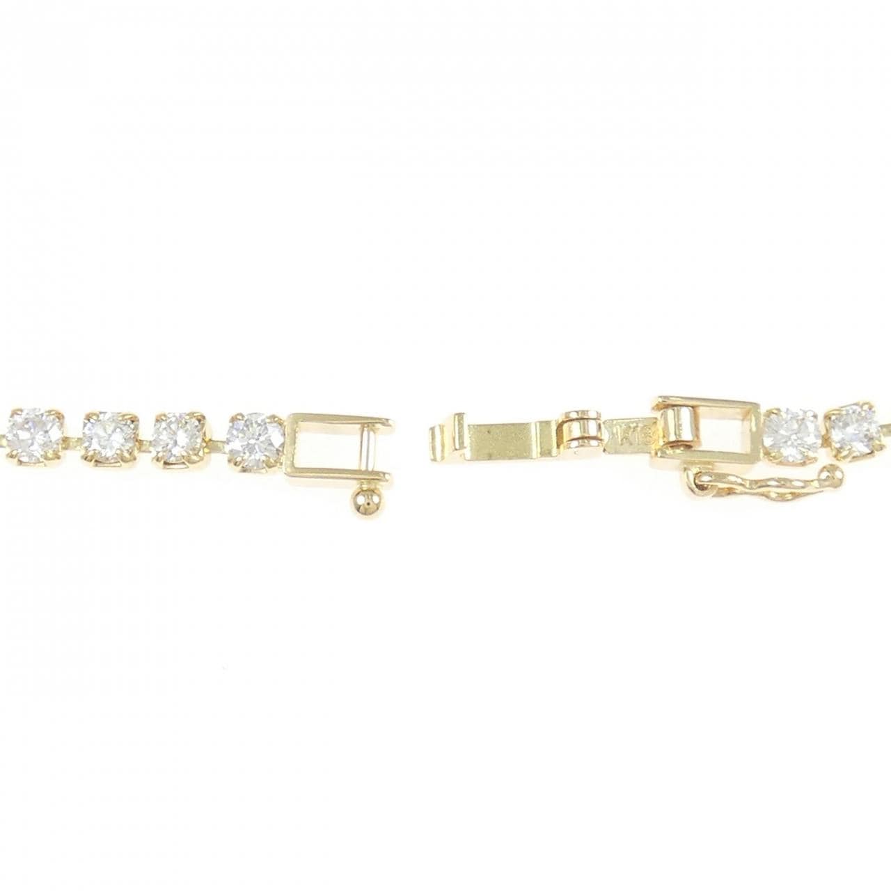 K18YG ダイヤモンド ブレスレット 3.00CT