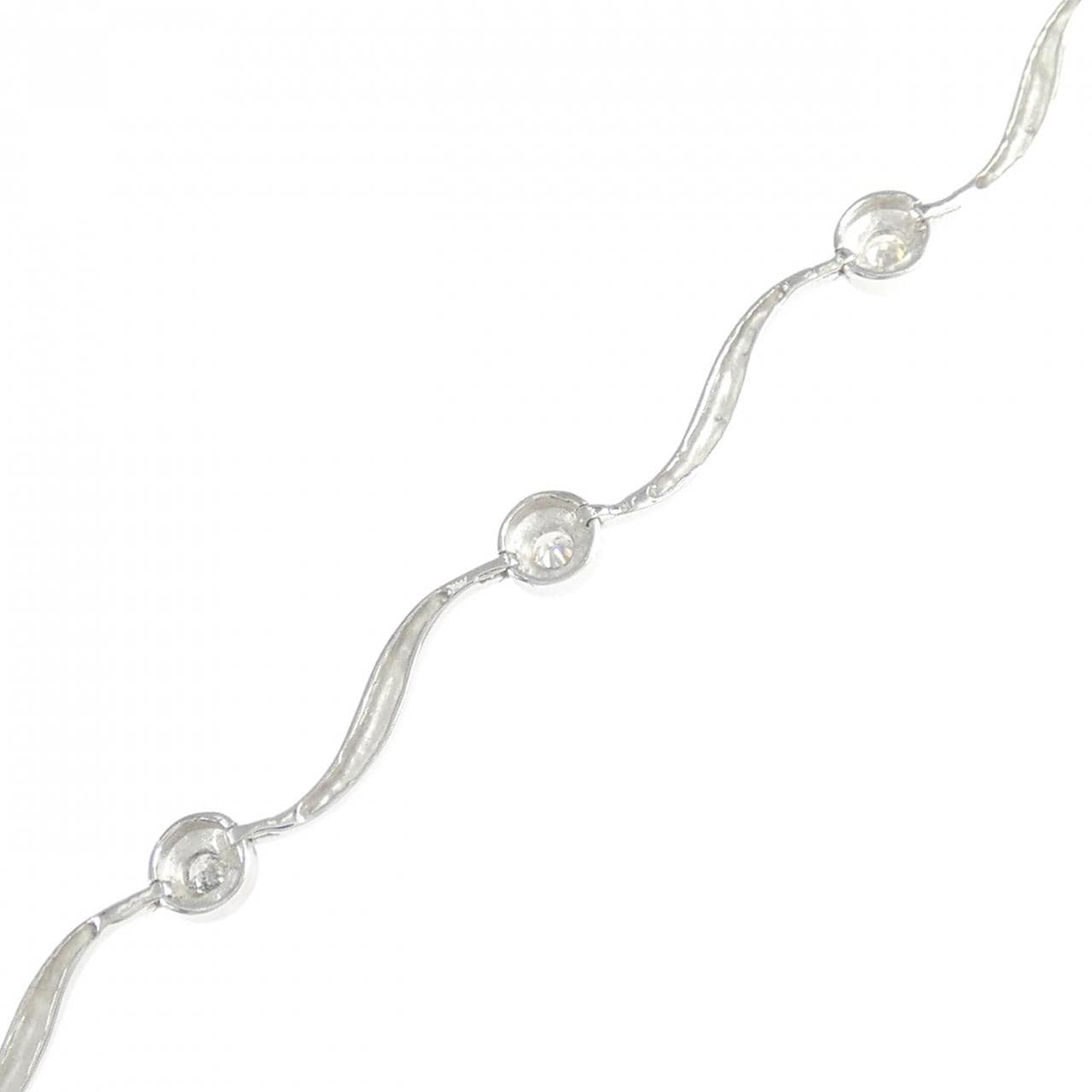 K18WG ダイヤモンド ブレスレット 0.25CT