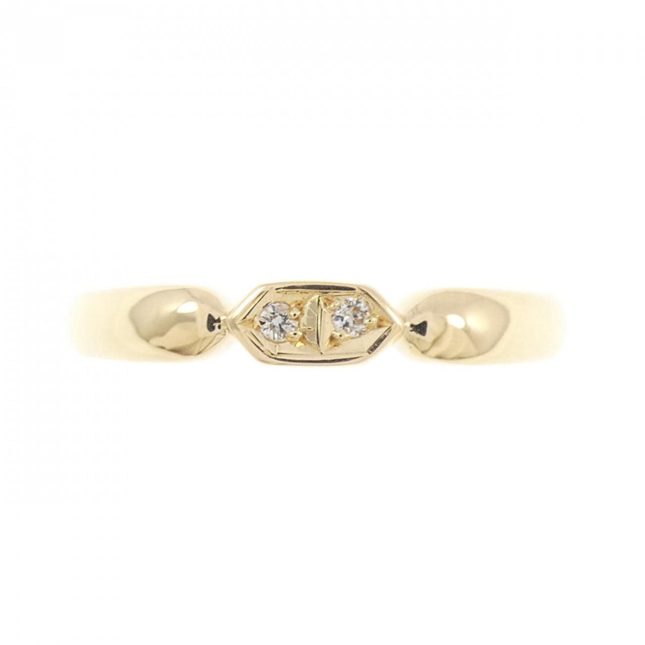 K18YG ダイヤモンド リング 0.02CT