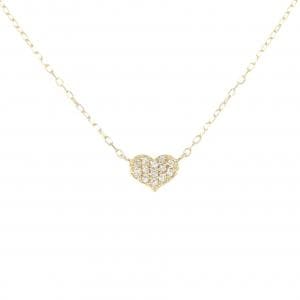 K18YG Heart Diamond Necklace 0.08CT