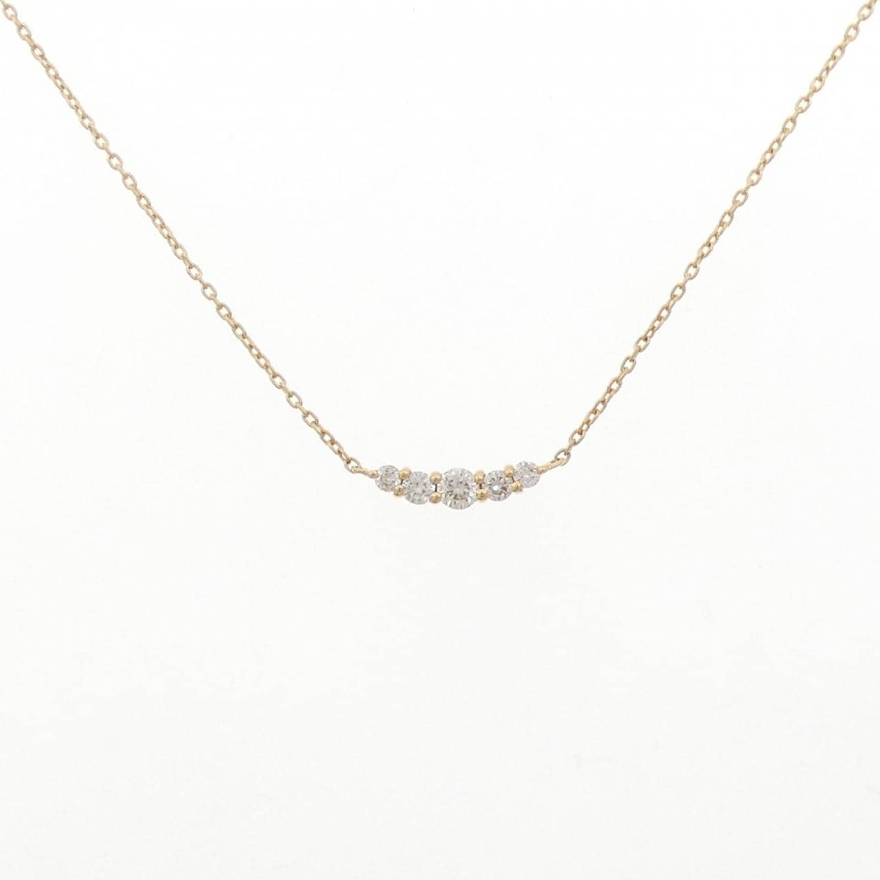 K18YG ダイヤモンド ネックレス 0.10CT